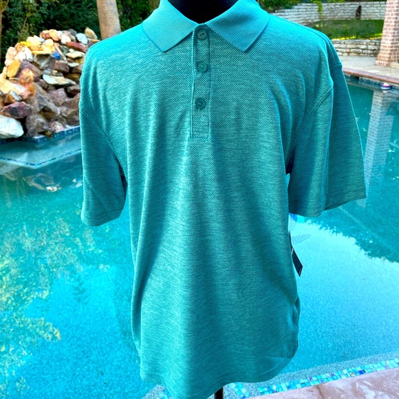 Haggar Other - Teal, short sleeve, Polo shirt, size S